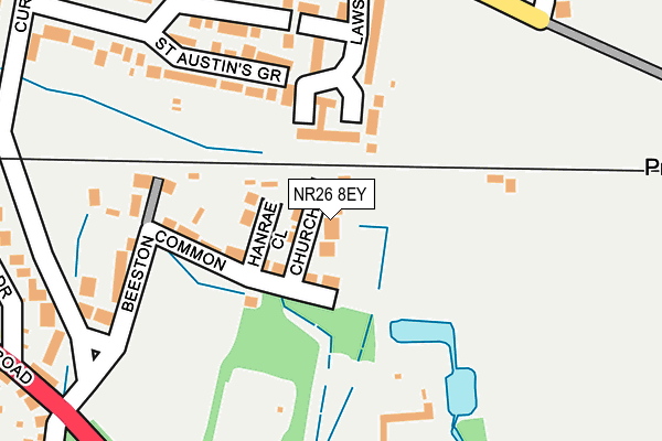 NR26 8EY map - OS OpenMap – Local (Ordnance Survey)