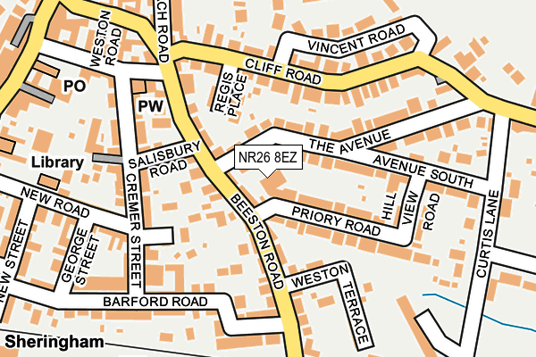 NR26 8EZ map - OS OpenMap – Local (Ordnance Survey)