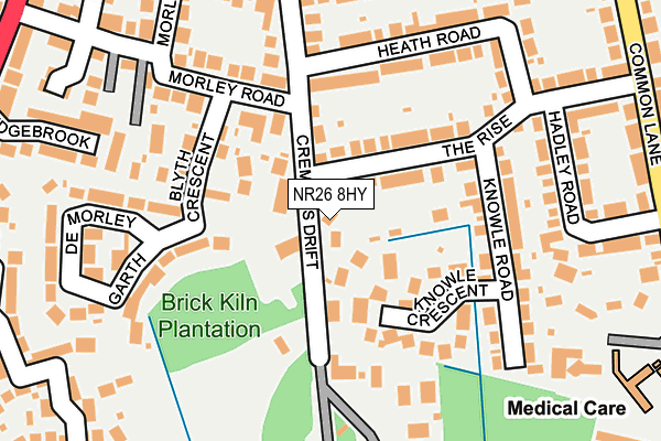 NR26 8HY map - OS OpenMap – Local (Ordnance Survey)