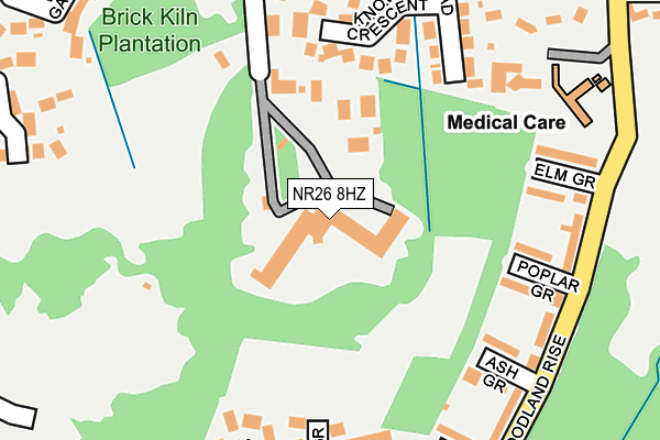 NR26 8HZ map - OS OpenMap – Local (Ordnance Survey)