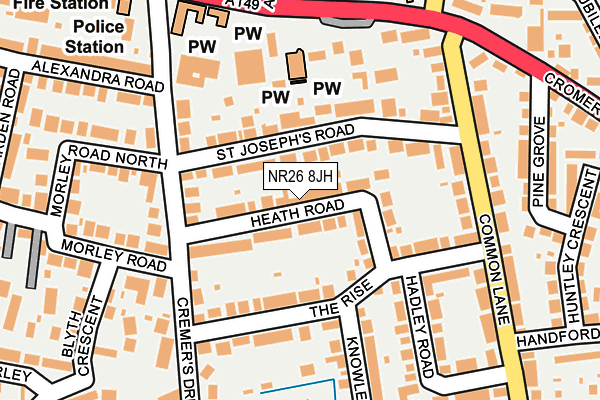 NR26 8JH map - OS OpenMap – Local (Ordnance Survey)
