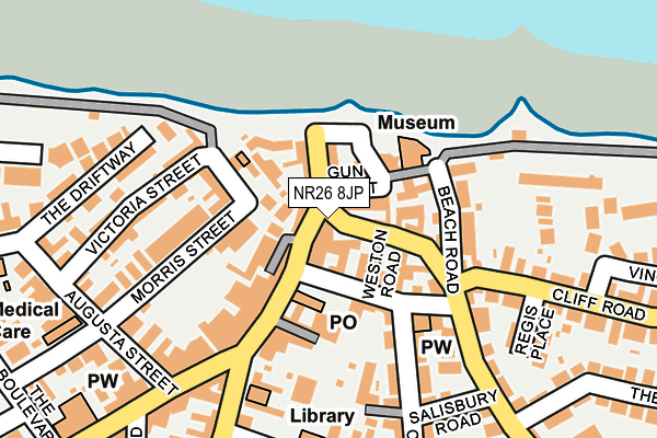 NR26 8JP map - OS OpenMap – Local (Ordnance Survey)