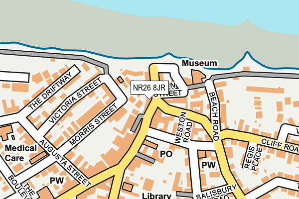 NR26 8JR map - OS OpenMap – Local (Ordnance Survey)