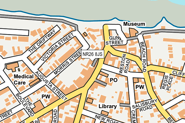 NR26 8JS map - OS OpenMap – Local (Ordnance Survey)