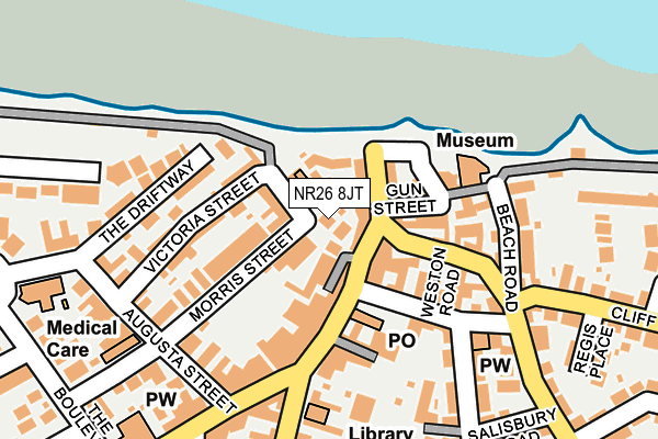 NR26 8JT map - OS OpenMap – Local (Ordnance Survey)