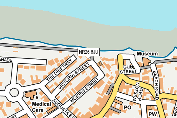 NR26 8JU map - OS OpenMap – Local (Ordnance Survey)