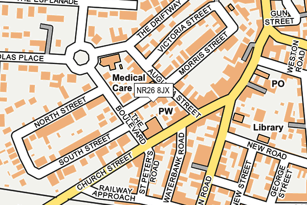 NR26 8JX map - OS OpenMap – Local (Ordnance Survey)