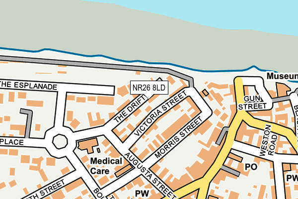 NR26 8LD map - OS OpenMap – Local (Ordnance Survey)
