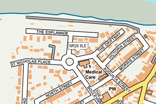 NR26 8LE map - OS OpenMap – Local (Ordnance Survey)