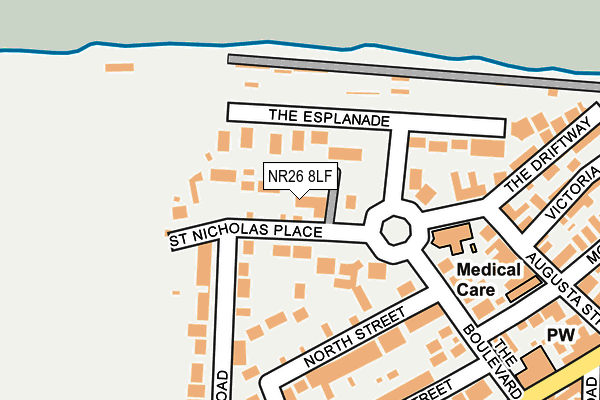 NR26 8LF map - OS OpenMap – Local (Ordnance Survey)