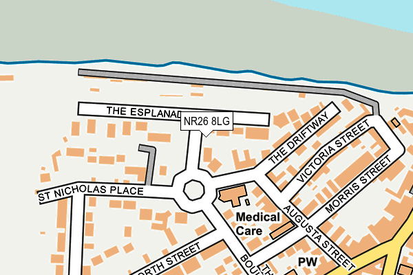 NR26 8LG map - OS OpenMap – Local (Ordnance Survey)