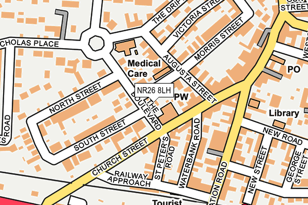 NR26 8LH map - OS OpenMap – Local (Ordnance Survey)