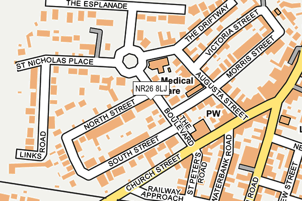 NR26 8LJ map - OS OpenMap – Local (Ordnance Survey)