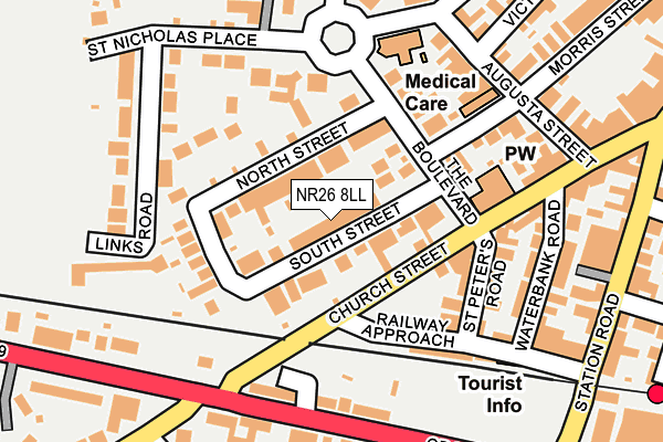 Map of LIVEWELL (NORFOLK) LIMITED at local scale