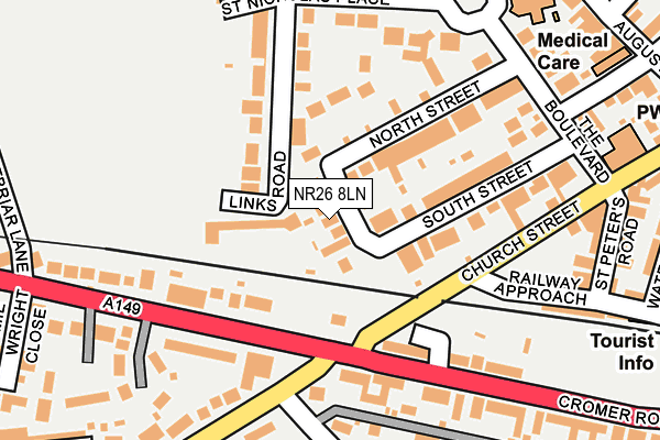 NR26 8LN map - OS OpenMap – Local (Ordnance Survey)