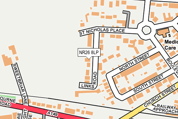 NR26 8LP map - OS OpenMap – Local (Ordnance Survey)