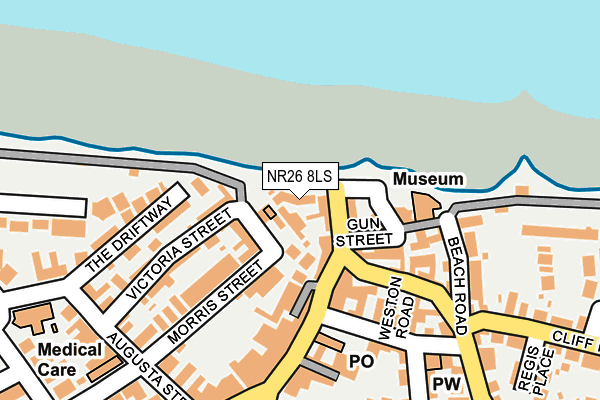 NR26 8LS map - OS OpenMap – Local (Ordnance Survey)