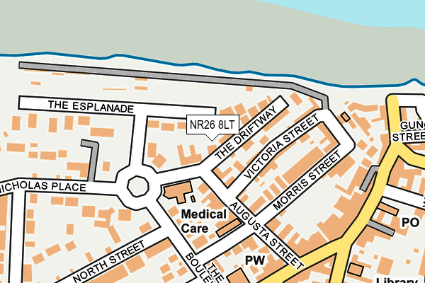 NR26 8LT map - OS OpenMap – Local (Ordnance Survey)