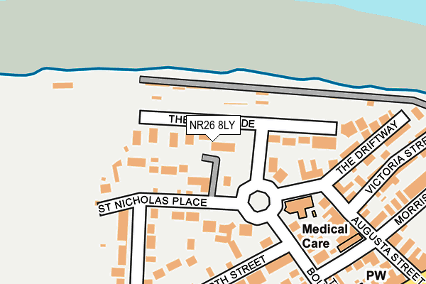 NR26 8LY map - OS OpenMap – Local (Ordnance Survey)