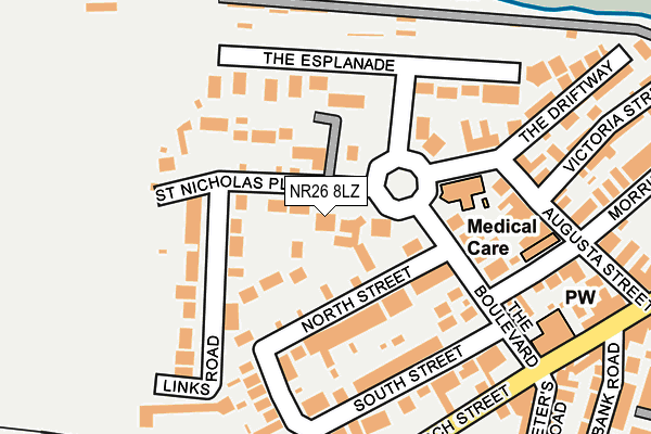 Map of ST NICHOLAS PLACE (SHERINGHAM) MANAGEMENT COMPANY LIMITED at local scale