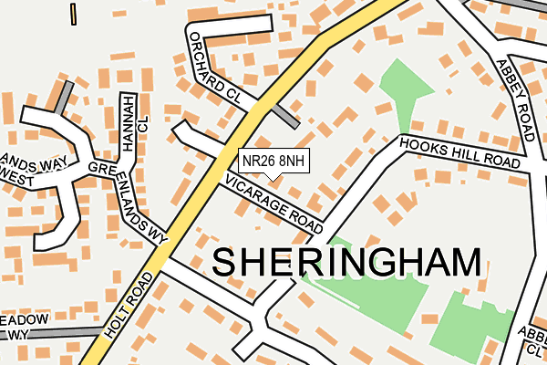 Map of MENDINGHEM LIMITED at local scale