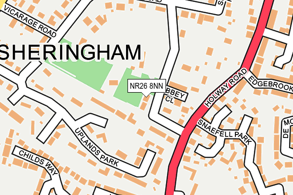 NR26 8NN map - OS OpenMap – Local (Ordnance Survey)