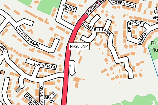 NR26 8NP map - OS OpenMap – Local (Ordnance Survey)