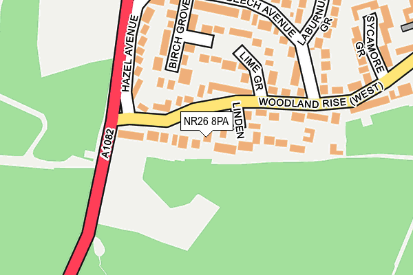 NR26 8PA map - OS OpenMap – Local (Ordnance Survey)