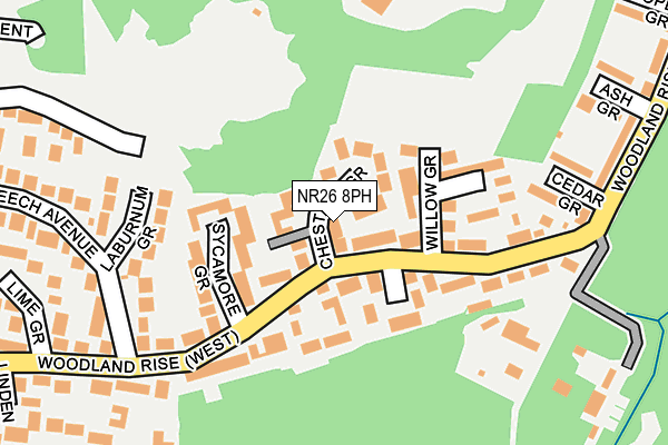 NR26 8PH map - OS OpenMap – Local (Ordnance Survey)