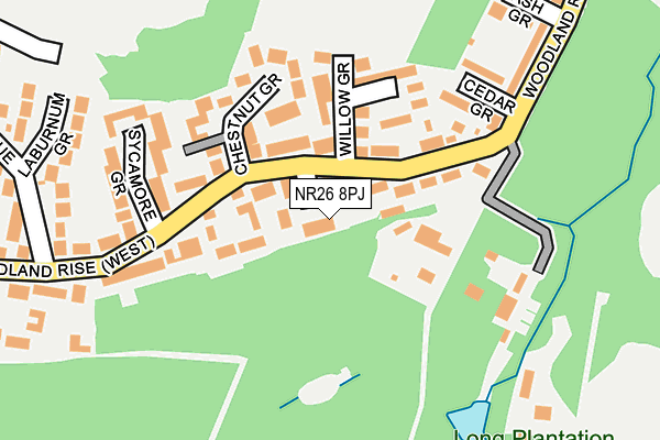 NR26 8PJ map - OS OpenMap – Local (Ordnance Survey)