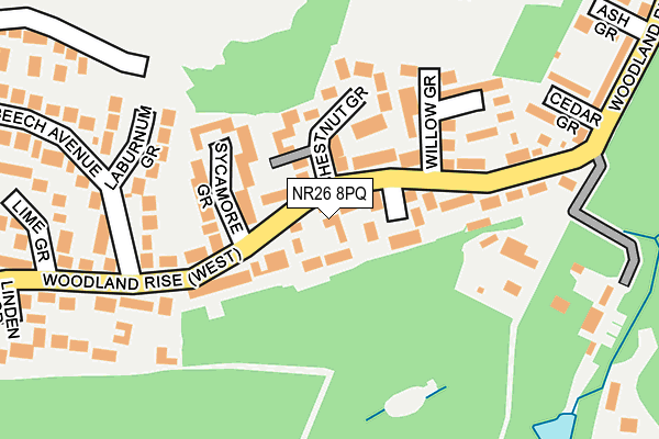 NR26 8PQ map - OS OpenMap – Local (Ordnance Survey)