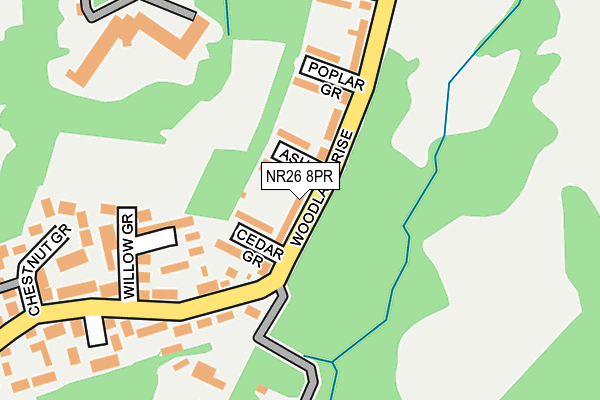 NR26 8PR map - OS OpenMap – Local (Ordnance Survey)