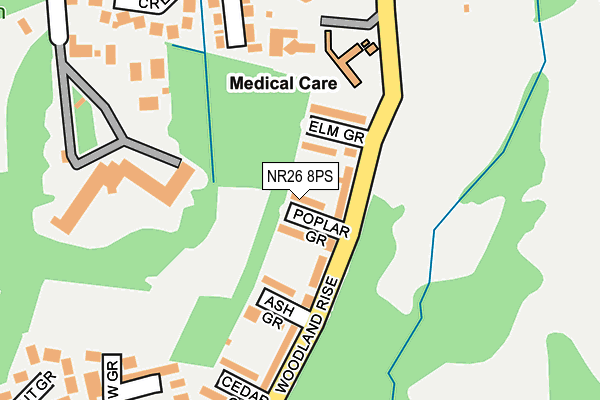 NR26 8PS map - OS OpenMap – Local (Ordnance Survey)