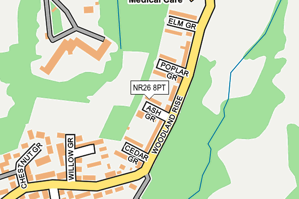 NR26 8PT map - OS OpenMap – Local (Ordnance Survey)