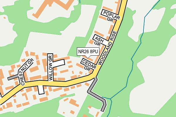 NR26 8PU map - OS OpenMap – Local (Ordnance Survey)