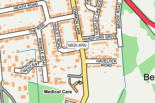 NR26 8PW map - OS OpenMap – Local (Ordnance Survey)