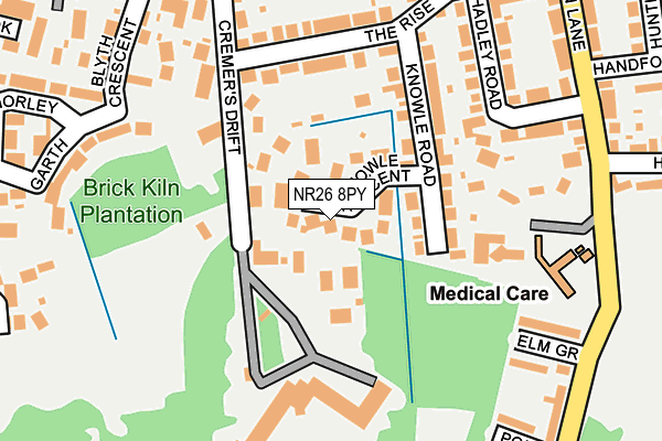 NR26 8PY map - OS OpenMap – Local (Ordnance Survey)