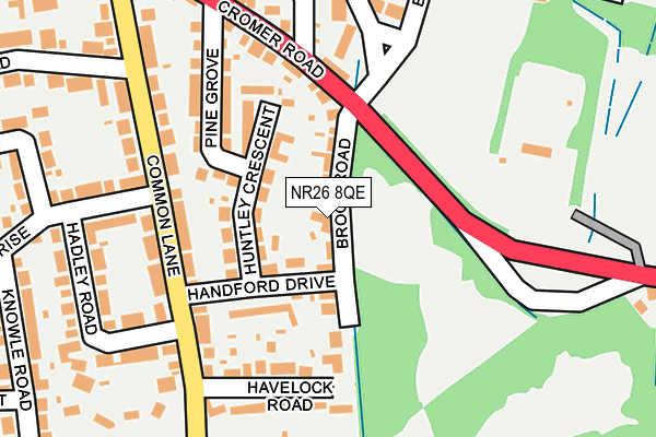 NR26 8QE map - OS OpenMap – Local (Ordnance Survey)