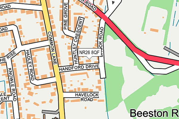 NR26 8QF map - OS OpenMap – Local (Ordnance Survey)