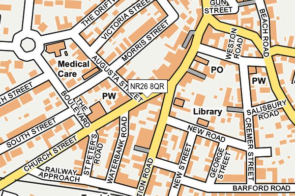 NR26 8QR map - OS OpenMap – Local (Ordnance Survey)