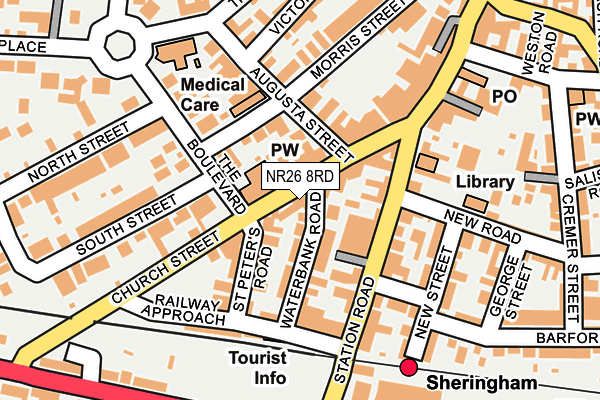 NR26 8RD map - OS OpenMap – Local (Ordnance Survey)