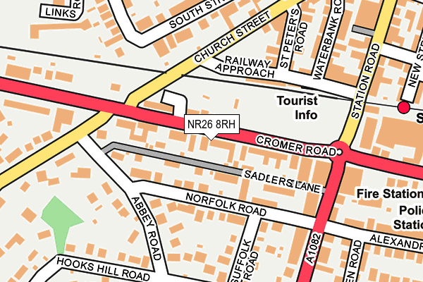 NR26 8RH map - OS OpenMap – Local (Ordnance Survey)