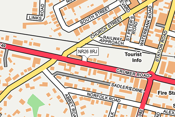 NR26 8RJ map - OS OpenMap – Local (Ordnance Survey)