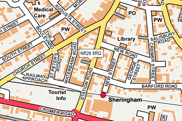 NR26 8RQ map - OS OpenMap – Local (Ordnance Survey)