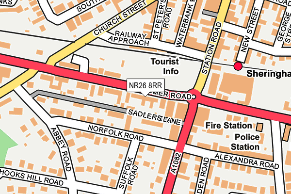 Map of 28 CROMER ROAD LTD at local scale