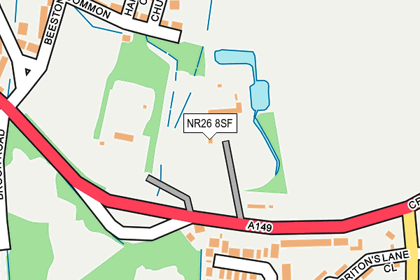 NR26 8SF map - OS OpenMap – Local (Ordnance Survey)
