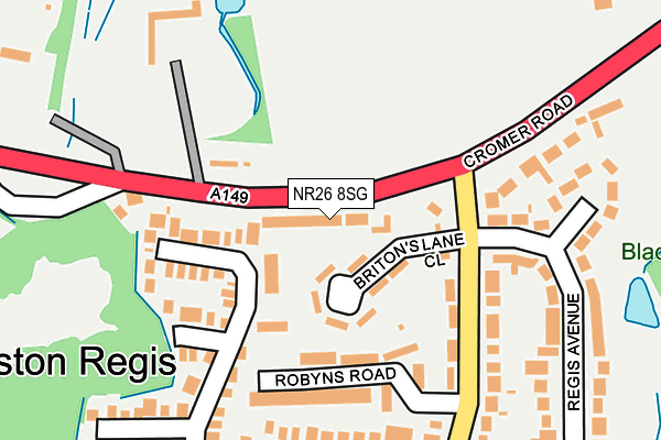 NR26 8SG map - OS OpenMap – Local (Ordnance Survey)