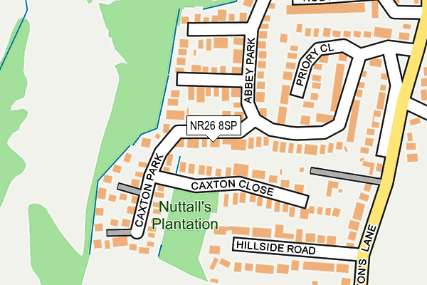 NR26 8SP map - OS OpenMap – Local (Ordnance Survey)