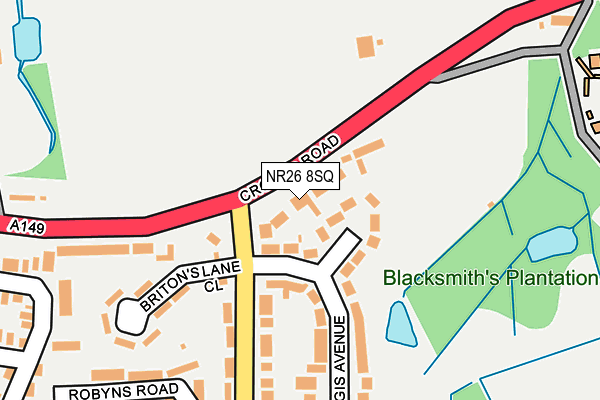 NR26 8SQ map - OS OpenMap – Local (Ordnance Survey)