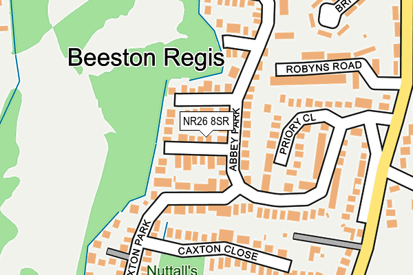 NR26 8SR map - OS OpenMap – Local (Ordnance Survey)